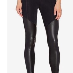 Vimmia Black Faux Leather Pant with Back Zipper Pocket Medium